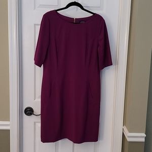 Tahari Purple Jewel Toned Dress Size 14